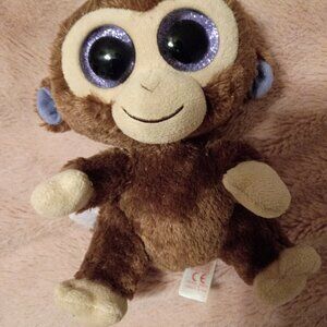 Plush Ty Beanie Boo Coconut Monkey stuffed toy